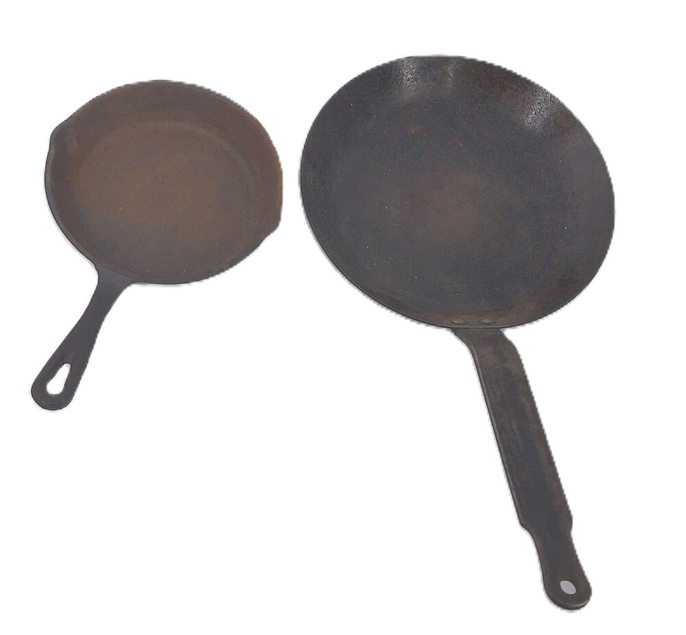 Vintage "99" Aluminum Skillet And Cast Iron Skillet 5" Set Of 2